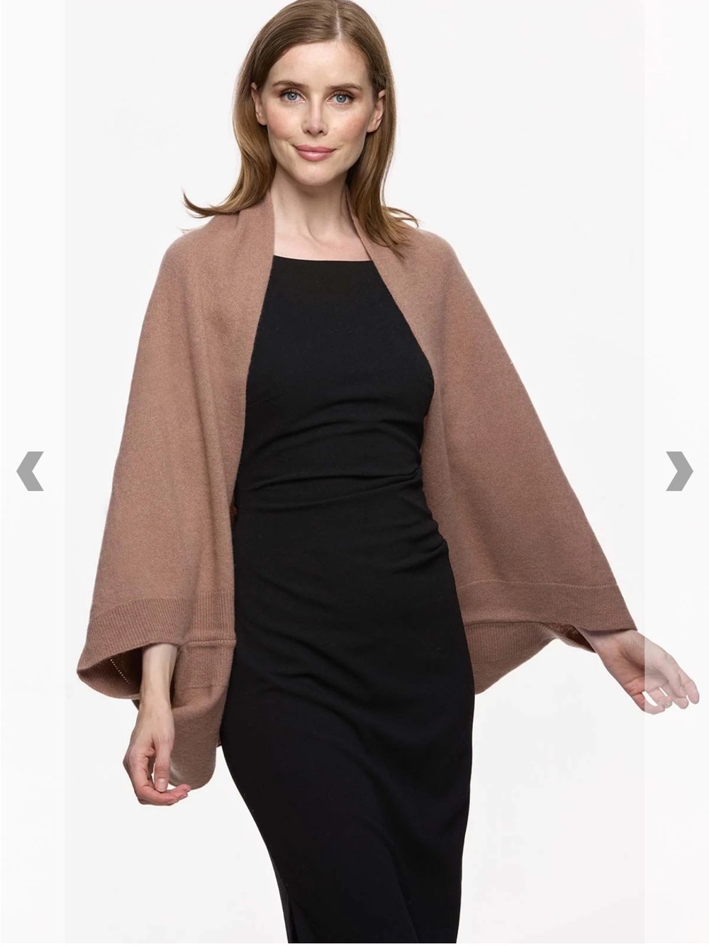Ovcio 100% Cashmere Camel Wearable Wrap Shawl